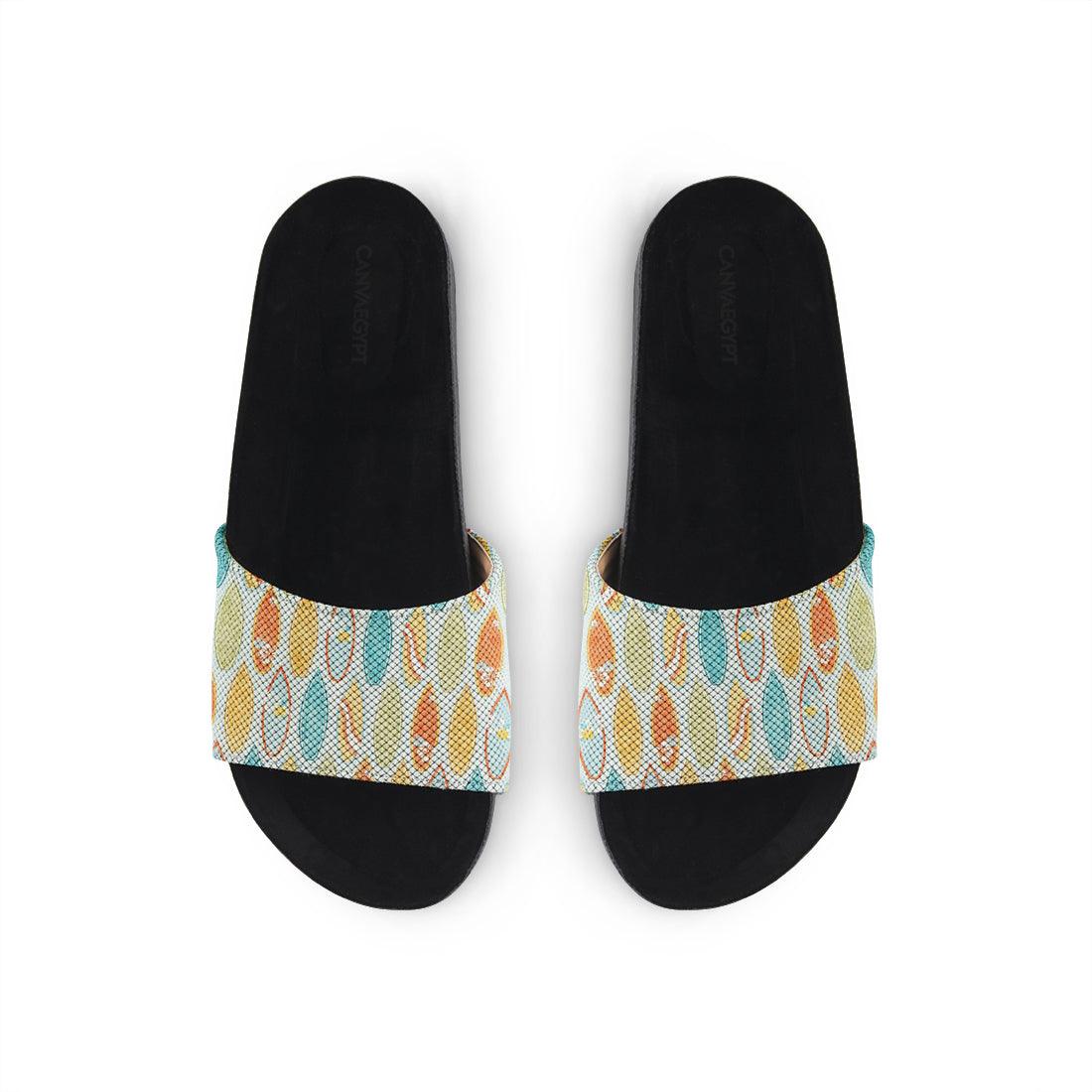 Black Slide Slipper Summer fun - CANVAEGYPT