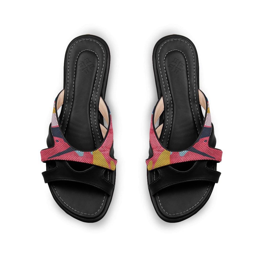 Black Split Slipper Pink Flare - CANVAEGYPT