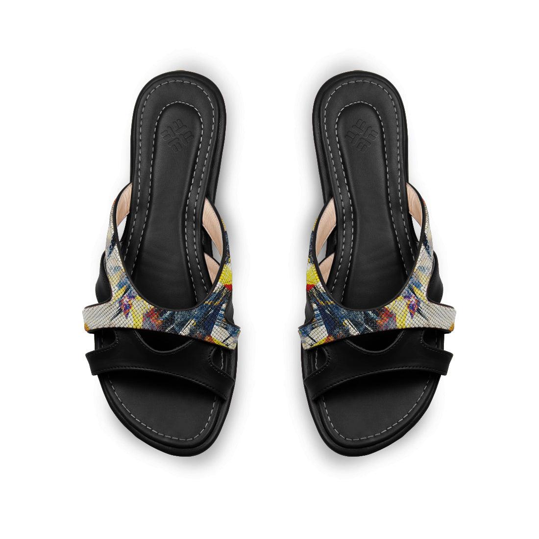 Black Split Slipper Texture - CANVAEGYPT