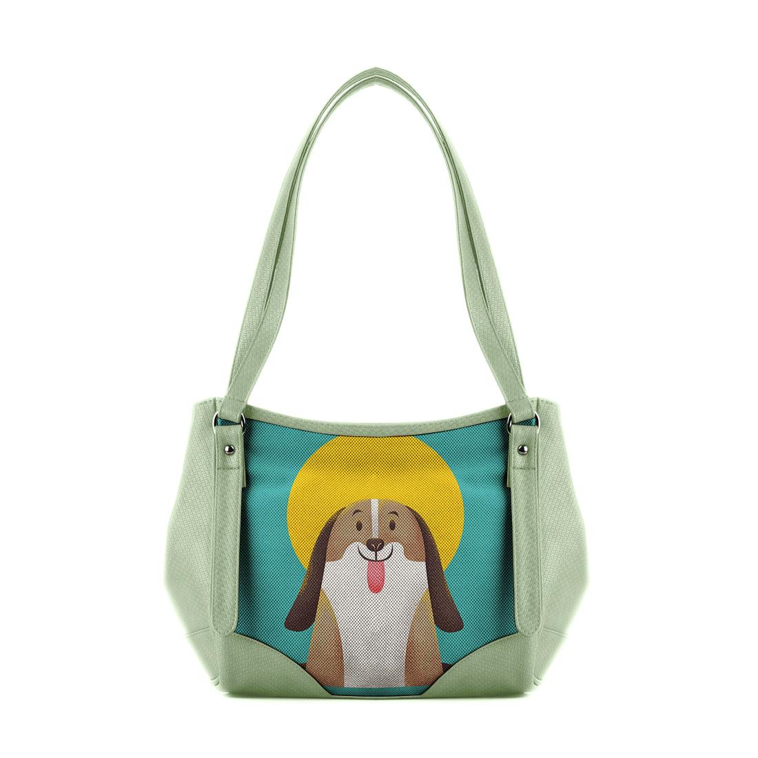 Mint Green Leather Tote Bag Doggy - CANVAEGYPT