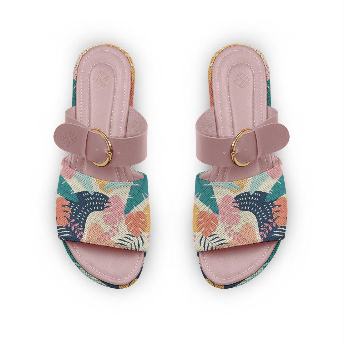 Rose Buckle Slide Slipper Fall - CANVAEGYPT