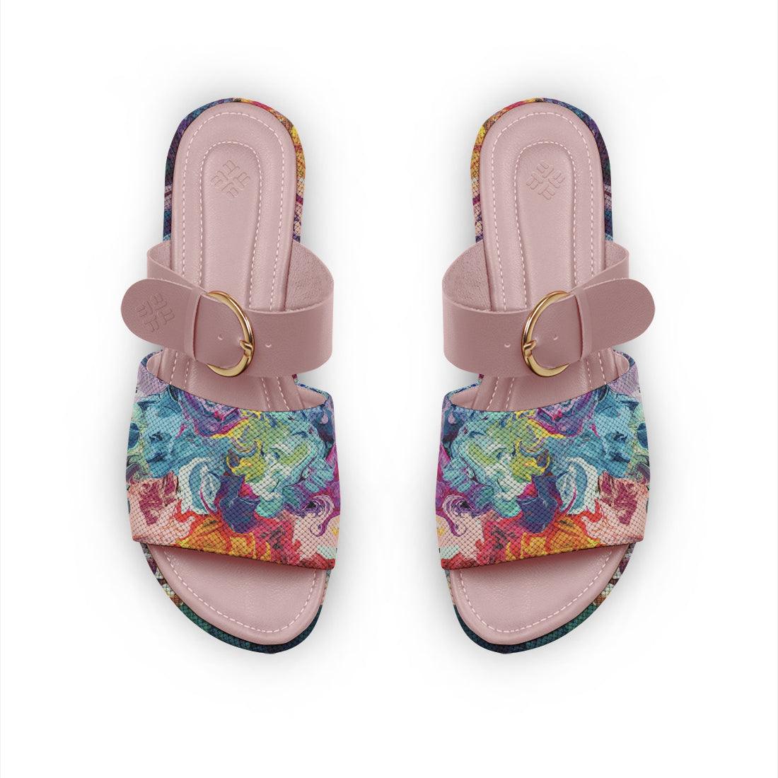 Rose Buckle Slide Slipper Flows - CANVAEGYPT