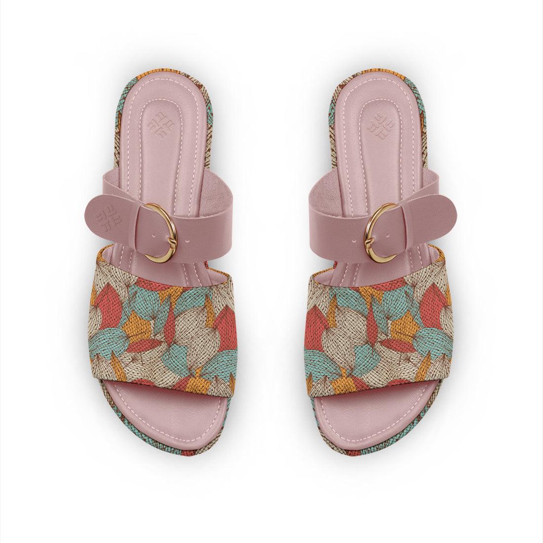 Rose Buckle Slide Slipper Romantic autumn - CANVAEGYPT