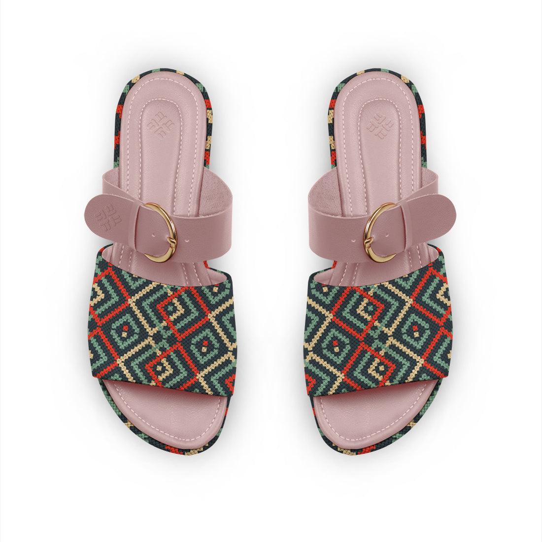 Rose Buckle Slide Slipper Scandinavian - CANVAEGYPT