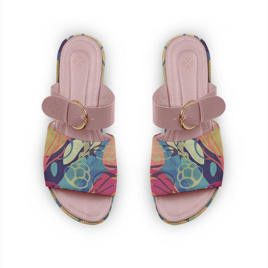 Rose Buckle Slide Slipper Sea Herbs - CANVAEGYPT