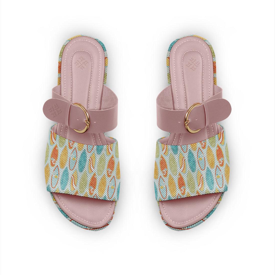 Rose Buckle Slide Slipper Summerfun - CANVAEGYPT