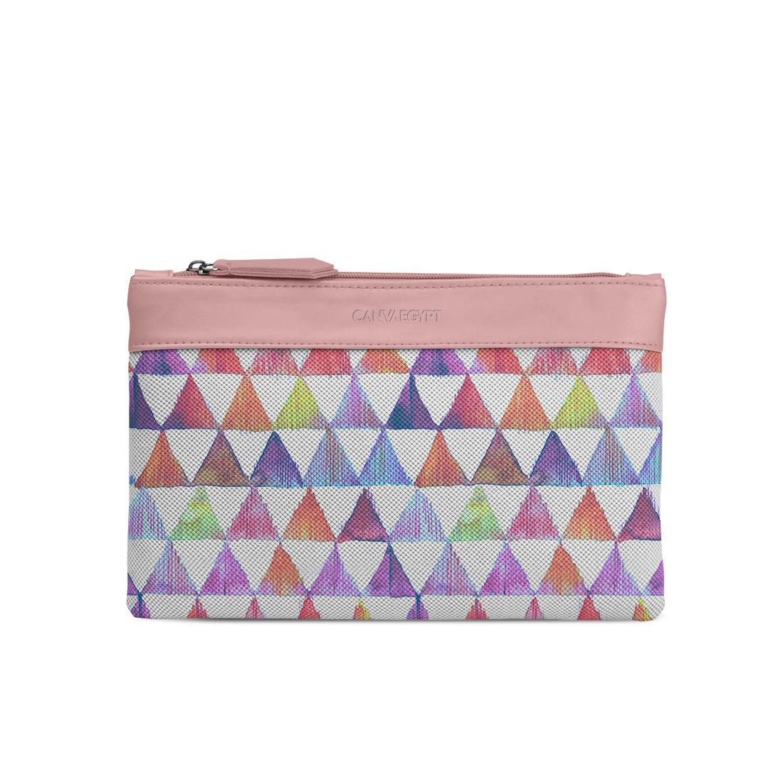 Rose Mixed Pouches Rainbow triangles - CANVAEGYPT