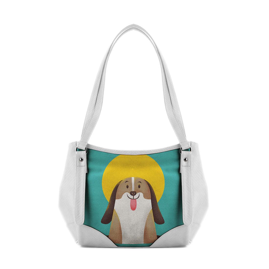 White Leather Tote Bag Doggy - CANVAEGYPT