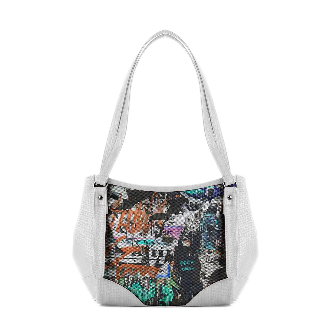 White Leather Tote Bag Full Walls - CANVAEGYPT