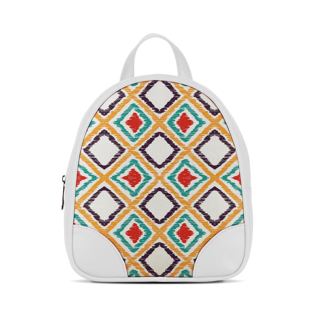 White O Mini Backpacks Pixely - CANVAEGYPT