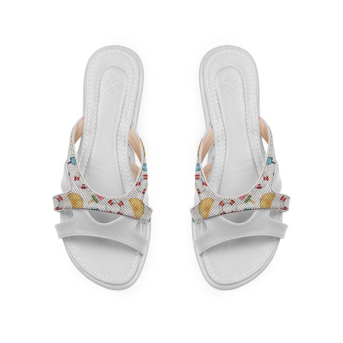 White Split Slipper Summer - CANVAEGYPT